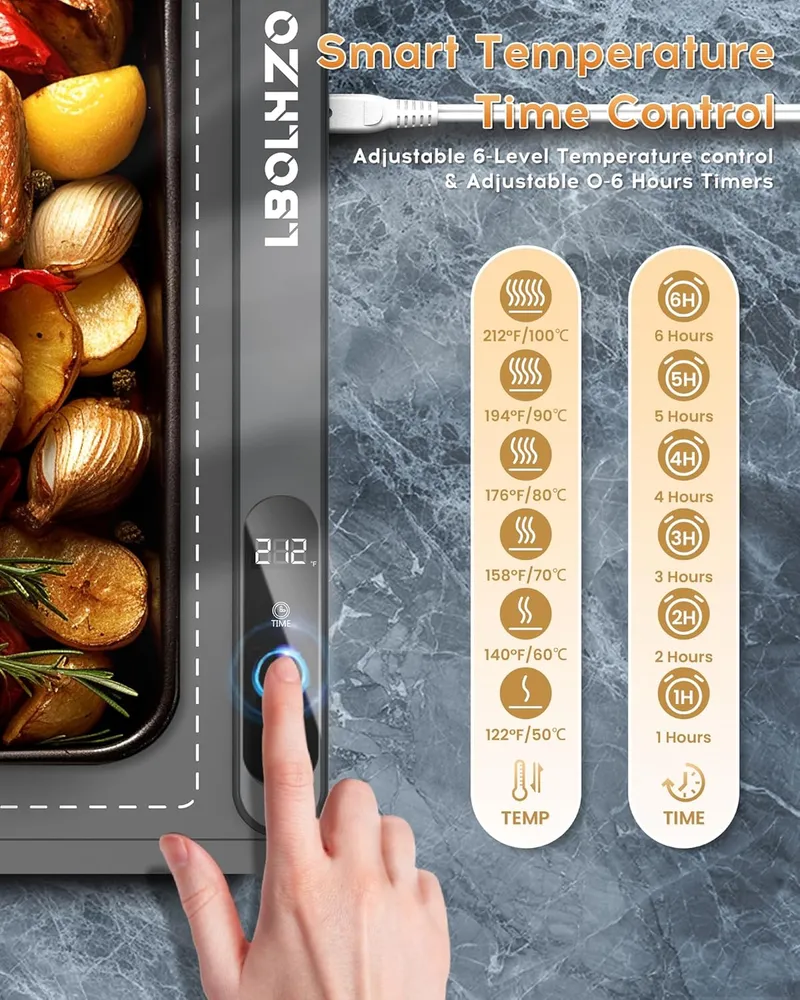 LBOLHZO Food Warmer Chafing Dishes for Buffet